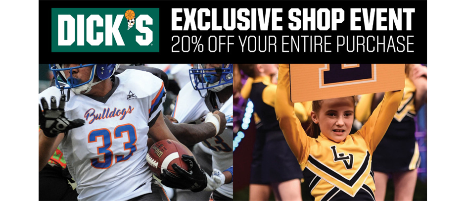 20% OFF at DICK’S Sporting Goods: July 19th-21st!